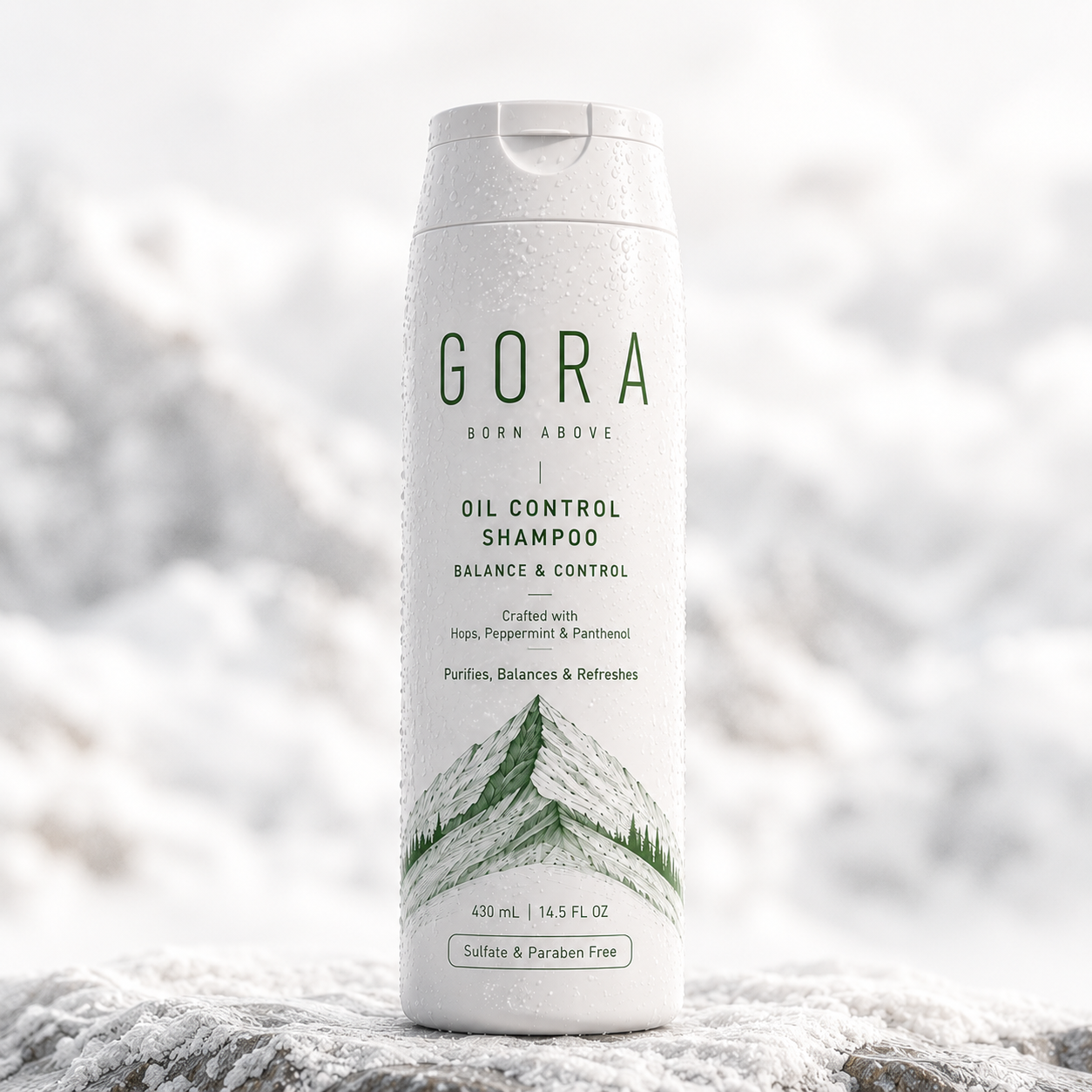 GORA Oil Control Shampoo — Balance & Control, 430 mL